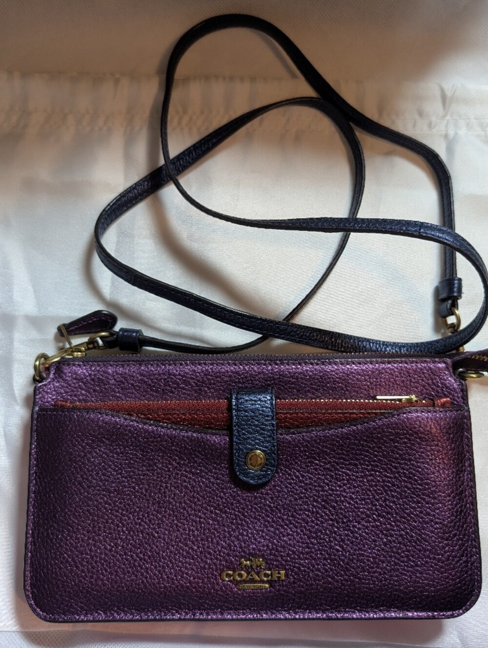 Coach Noa Pop Up Messenger In Colorblock Metallic